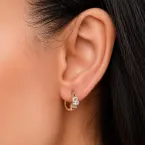 گوشواره حلقه ای نگین دار