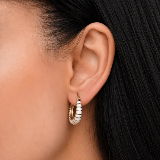 گوشواره حلقه ای شیاردار YSX